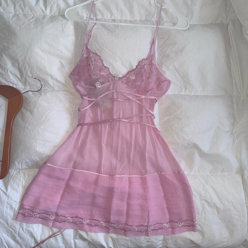 La Perla Pink Lace Trim Camisole